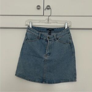 Forever 21 Classic Blue Denim Mini Skirt Size S